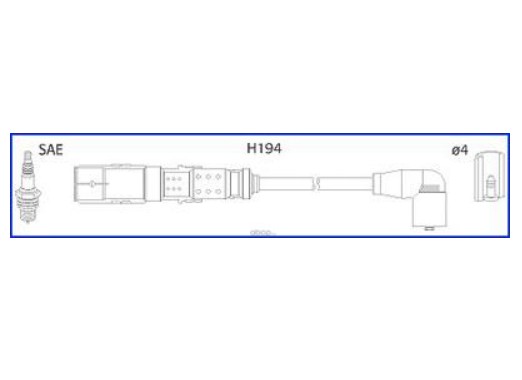 Провода высоковольтные комплект (BSE) HUCO 134791 аналог 06A905409P(L,H)