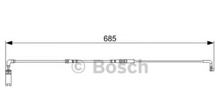 Датчик износа тормозных колодок (E60) BOSCH 1987473003 аналог 34356789493  1987473003