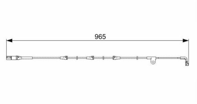 Датчик износа тормозных колодок перед (E70,E71) BOSCH 1987473027 аналог 34356789501  1987473027