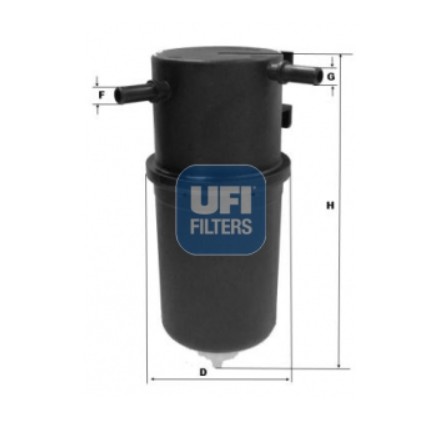 Фильтр топливный (Amarok) Ufi 2414500 аналог 2H0127401B(A)