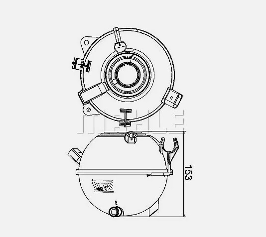 Бачок расширительный (VAG) MAHLE CRT19000S аналог 1K0121407F(A)  CRT19000S