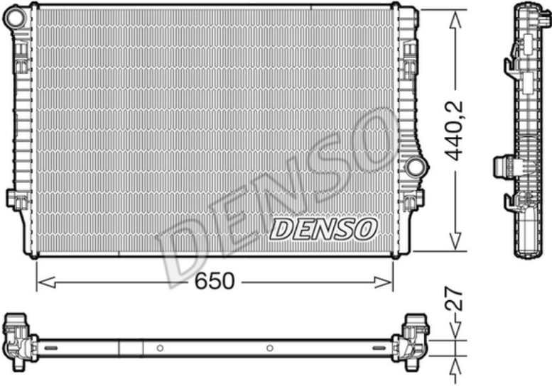 Радиатор охлаждения (Octavia3) Denso DRM32049 аналог 5Q0121251GN(EP,ET,FN)