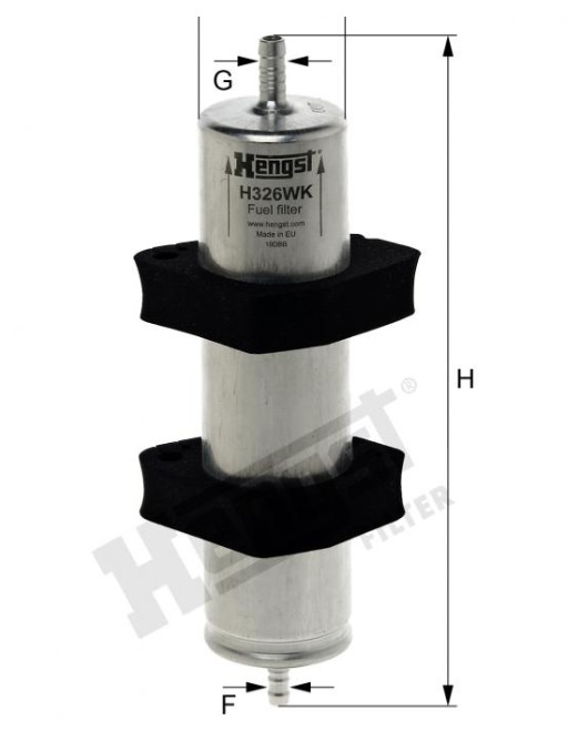 Фильтр топливный (Audi) HENGST H326WK аналог 8K0127400A/8T0127401A