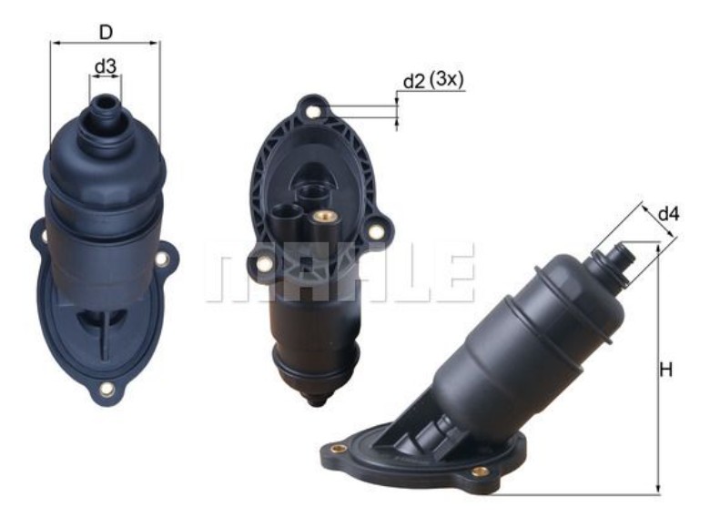 Фильтр для бесступенчатой АКП MAHLE HX155 аналог 0AW301516H