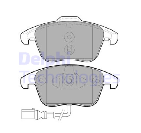 Колодки торм перед c датч Delphi LP2110 ан 5K0698151/JZW698151B/1K0698151(E,C)/3C0698151C(D)/5N06981