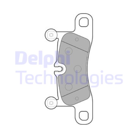 Колодки тормозные задние без датчика (Touareg 10-) Delphi LP2233 аналог 7P6698451/7P0698451/95835293