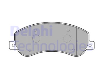 Колодки передние с датчиками (Amarok) Delphi LP2257 аналог 2H0698151A