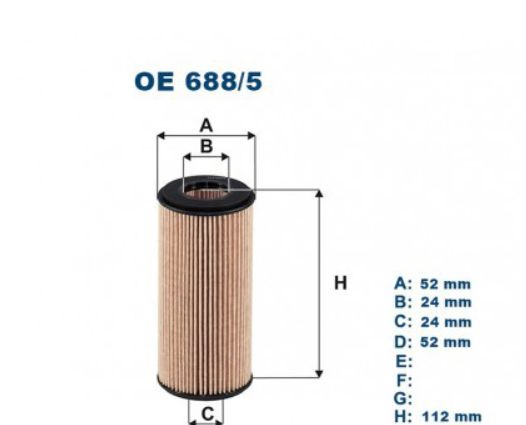Фильтр масляный (Skoda, VW, Audi) Filtron OE6885 аналог 06L115562(B)/06K115562