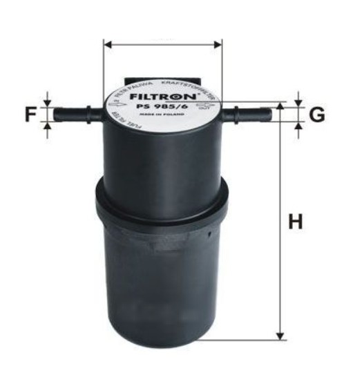 Фильтр топливный (Crafter) Filtron PS9856 аналог 2E0127401/2H0127401