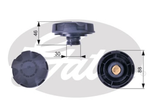 Пробка расширительного бачка (E70,E71,F15) Gates RC241 аналог 17117639020