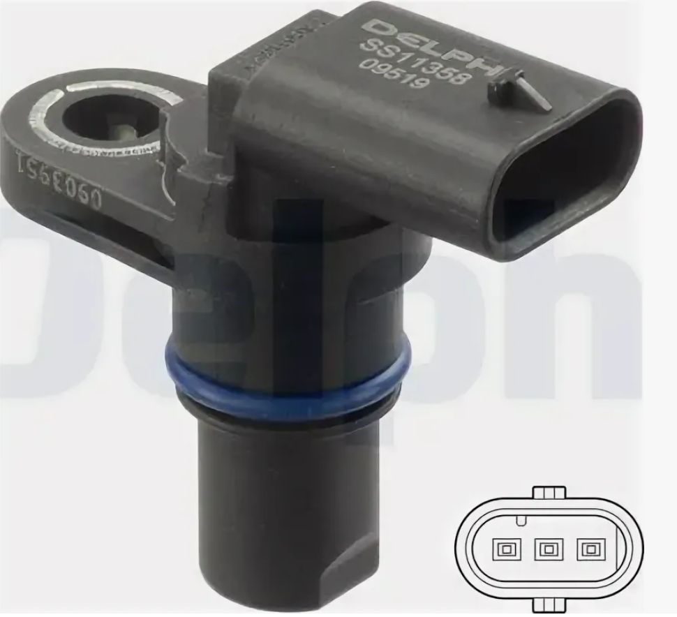 Датчик распредвала Delphi SS11358 аналог 07L905163(A,B,C)  SS11358
